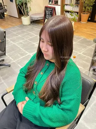 ロング カラー Anfin所属・サクマ マナミ🎀のヘアスタイル