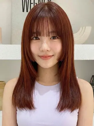 セミロング カラー 🌛ダブルカラー 🌜SAYAKAのヘアスタイル