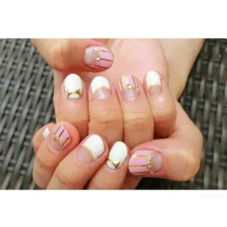 ネイル 痛ネイル/ワンホン/ フィルイン/長さだしのネイルデザイン
