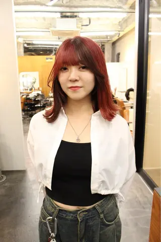 カラー 藤川迅 曲がる縮毛矯正のヘアスタイル