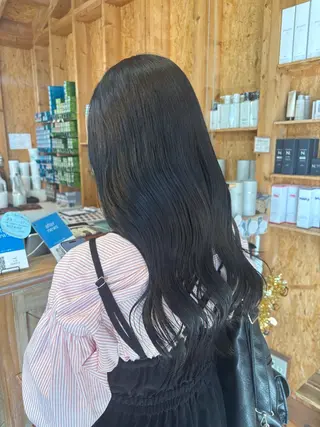 カラー まろみ暖色×ボブ ×chia🕯のヘアスタイル