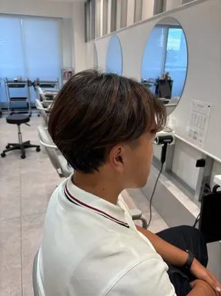 ショート パーマ メンズ REM所属・渋谷 とまとのヘアスタイル