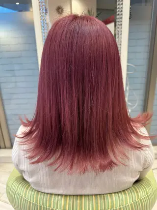 ミディアム 松尾 怜奈のヘアスタイル