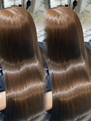 ロング カラー 韓国レイヤー×モテ髪 /MITSUKI🤍のヘアスタイル