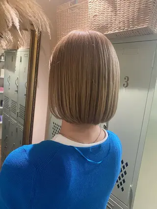 ミディアム カラー 透明感カラー/韓国 ヘア🩶yuri🩵のヘアスタイル