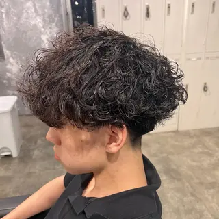 ショート カラー パーマ ヘアアレンジ メンズ キッズ 🔷横浜1のパーマ 職人🔷将太郎のヘアスタイル