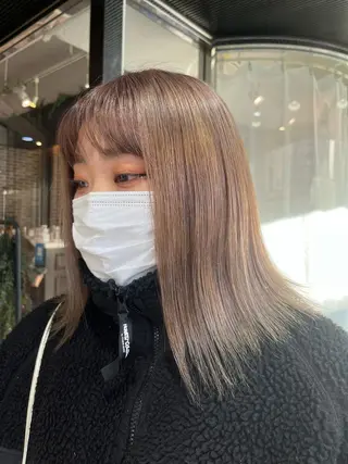 ミディアム カラー 💖デザインカラー/ タダ ハナカ💖のヘアスタイル