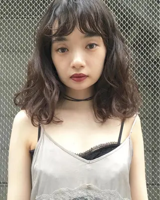 セミロング 桑原 菜摘のヘアスタイル