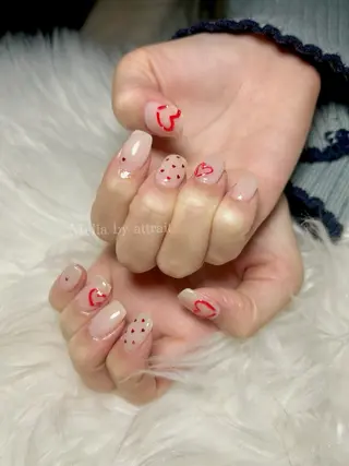 ネイル Melia　by attrait所属・Melia by attrait🌿杏のネイルデザイン