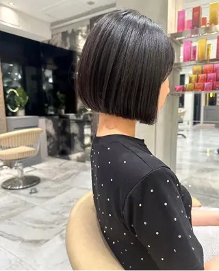 ショート 縮毛矯正/ブリーチ なしダブルカラー輝希のヘアスタイル