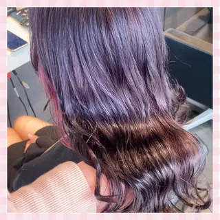 セミロング カラー 💗ガーリーヘア🎀 saki💗のヘアスタイル