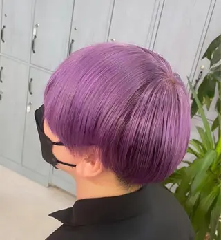 セミロング カラー ブリーチ人気No.1 MANATO🎨🌈のヘアスタイル