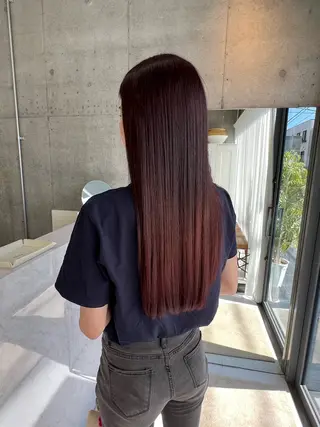 ロング カラー clore所属・透明感カラー yuraのヘアスタイル