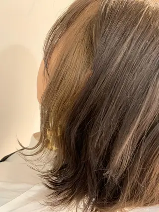 ミディアム カラー 高橋友里亜 /フリーランスのヘアスタイル