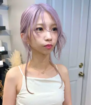 ロング カラー 前田 野々葉のヘアスタイル