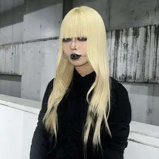 ロング カラー ハイトーン/ウルフ /エクステ/ましろのヘアスタイル