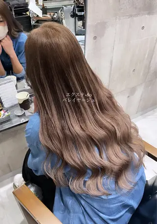 ロング カラー ヘアアレンジ 最新艶髪トレンド￤ ヘア￤miyu🐒♡のヘアスタイル