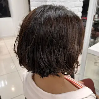 ショート パーマ 【センターパート/ マッシュ】ryokaのヘアスタイル