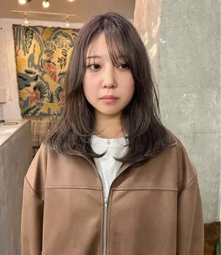 セミロング 🫧透明感カラー🫧 ハシモトタケルのヘアスタイル