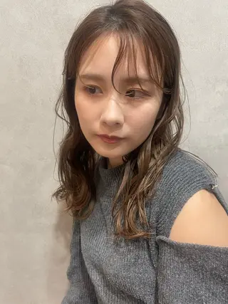 ミディアム カラー MAR.co薬院浄水店所属・薬院aiko 🧡暖色艶髪のヘアスタイル