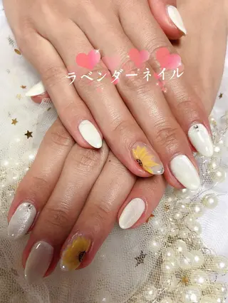 ネイル ラベンダー💖日暮里 ルル💖ネイルのネイルデザイン