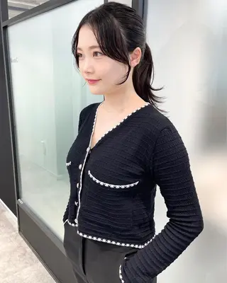 セミロング 韓国レイヤーカット 髪質改善▫️水野有真のヘアスタイル