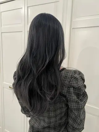 カラー ブリーチカラー🎀 韓国風/寺門美優のヘアスタイル