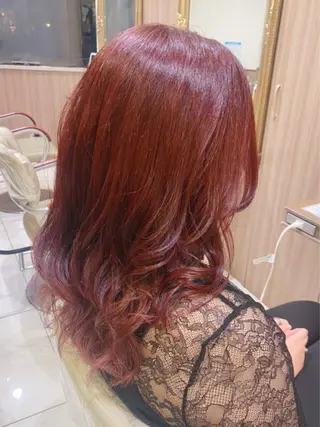 ロング カラー パーマ 古川 琴美のヘアスタイル