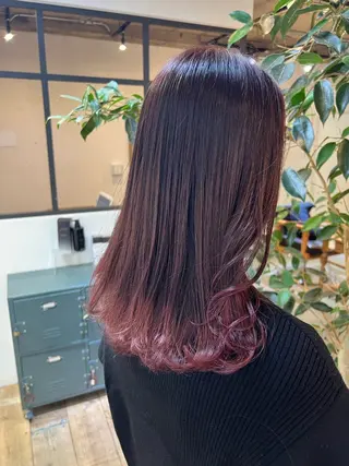 ミディアム カラー 髪質改善/艶髪カラー 関野文也のヘアスタイル