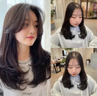 カラー 元平 未祐のヘアスタイル