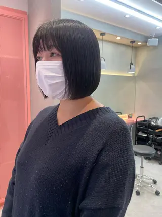 ショート Misaki /ボブ/縮毛矯正のヘアスタイル
