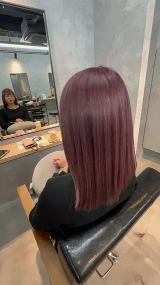 セミロング motoトップカラー リスト/ブリーチカラのヘアスタイル