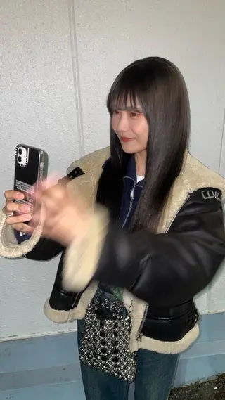 セミロング 🎀ハイトーン/ 艶カラー/夕月🎀のヘアスタイル