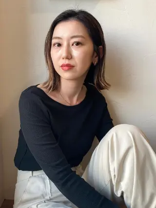 ミディアム カラー Nina by Babylone 佐鳴台店（ニナバイバビロン）所属・Nina by Babyloneのヘアスタイル