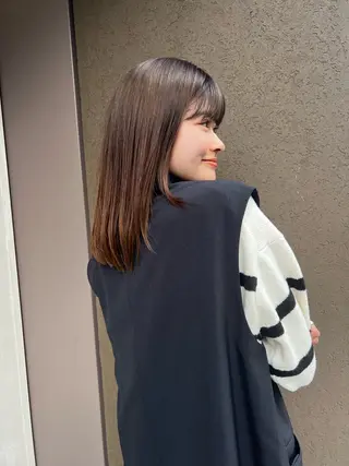 セミロング 縮毛矯正 /横山陸人のヘアスタイル