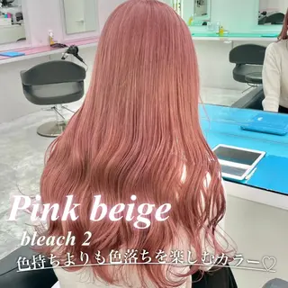 ロング カラー ガーリー♡女の子っぽ ヘア♡ピンクカラー♡のヘアスタイル