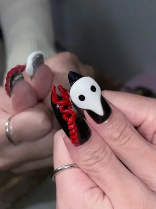 ネイル NES NAIL所属・さゆり￤推しキャラ ￤ロングネイル🩷のネイルデザイン