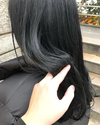 セミロング カラー ヘアアレンジ ainico+所属・メンズ特化✂️栗原 侑也のヘアスタイル