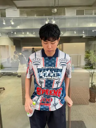 ショート パーマ メンズ 吉田一輝 外国人パーマのヘアスタイル