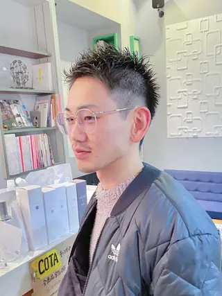 メンズ メンズパーマ/フェ ザーパーマ/古川晴輝のヘアスタイル