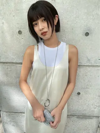 カラー miku/天神 艶カラーのヘアスタイル