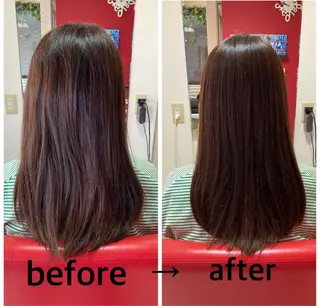 セミロング ルーチェ【luce】ヘアリゾート宝塚歌劇前店所属・岸本 友子のヘアスタイル