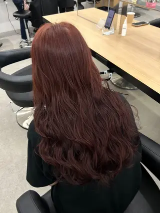 ロング カラー 愛結 暖色カラー🎀🩰のヘアスタイル