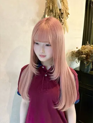 ロング 前田 美里のヘアスタイル