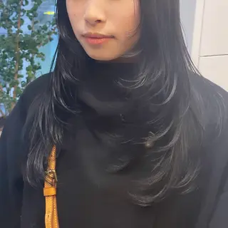 ロング カラー Rui/透明感カラー 暖色/レイヤーカットのヘアスタイル