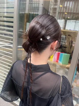 ヘアアレンジ 渋谷/透明感カラー/ 🩶Miwa🩶のヘアスタイル