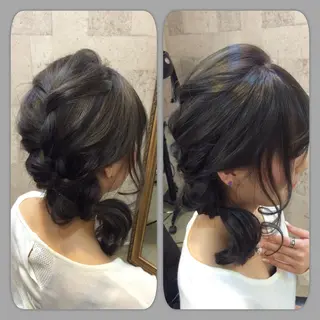 ヘアアレンジ インナーカラー/天神 ブリーチ/吉田のヘアスタイル