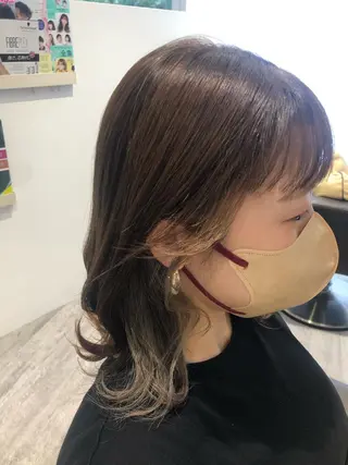 ミディアム カラー MignonS 仙幸 大輔のヘアスタイル