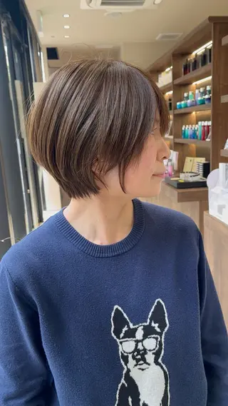 ショート GIEN Smart Salon by milbon 西宮ガーデンズ　プラス所属・吉原 星稀のヘアスタイル