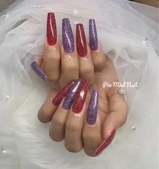 ロング HANA 長さだしのネイルデザイン